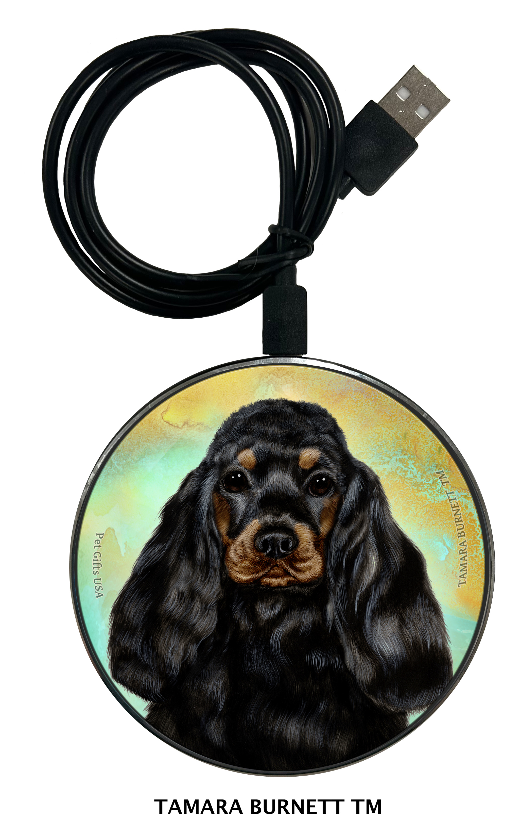 Cocker Spaniel Black and Tan - Zoomies Phone Charger image